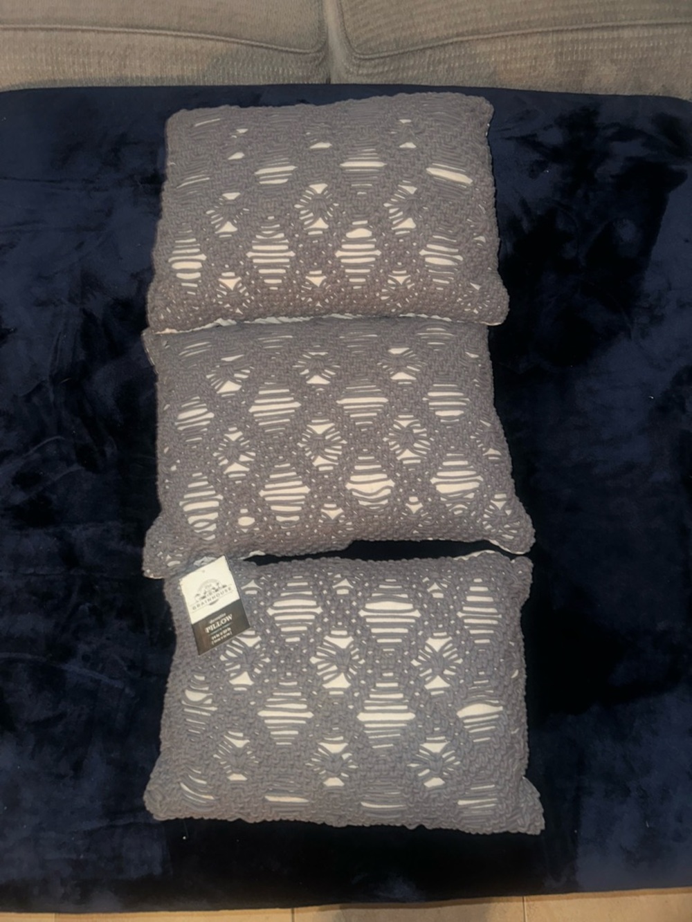 Grainhouse Pillows Set of 3 Decorative Pillows Brand New With Tags 14in X 20in